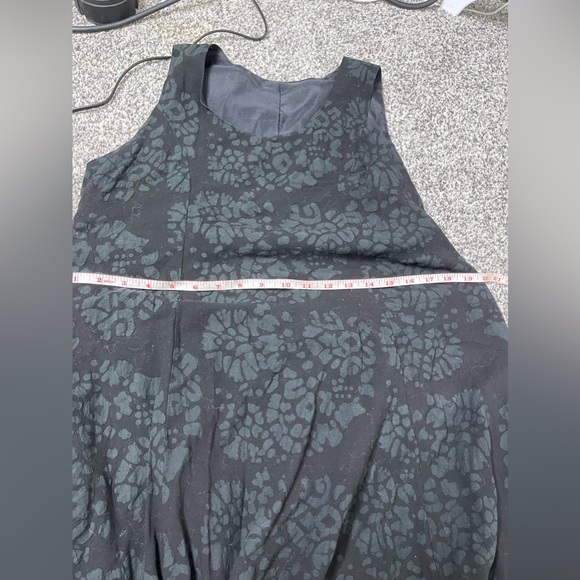 Vintage 1890s 1900s Black Goth Grunge Lace Up Corset Maxi Maid Textured Dress M - Picture 11 of 12